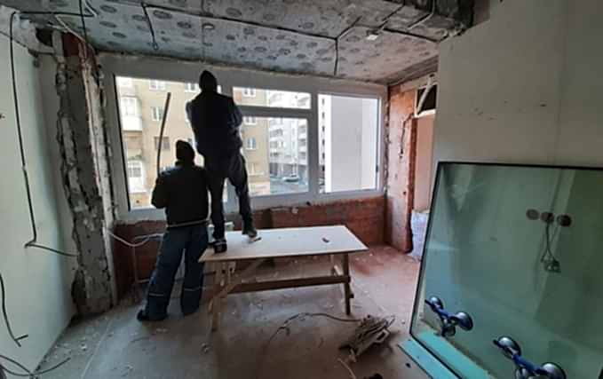 Замена окон от застройщика на шумозащитные семикамерные окна  Veka 70 2