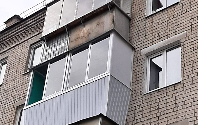 Установка балконного блока и балкона с выносом 5