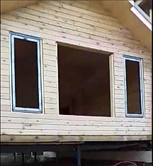 Монтаж пластиковых окон в коттедже. Второй этап